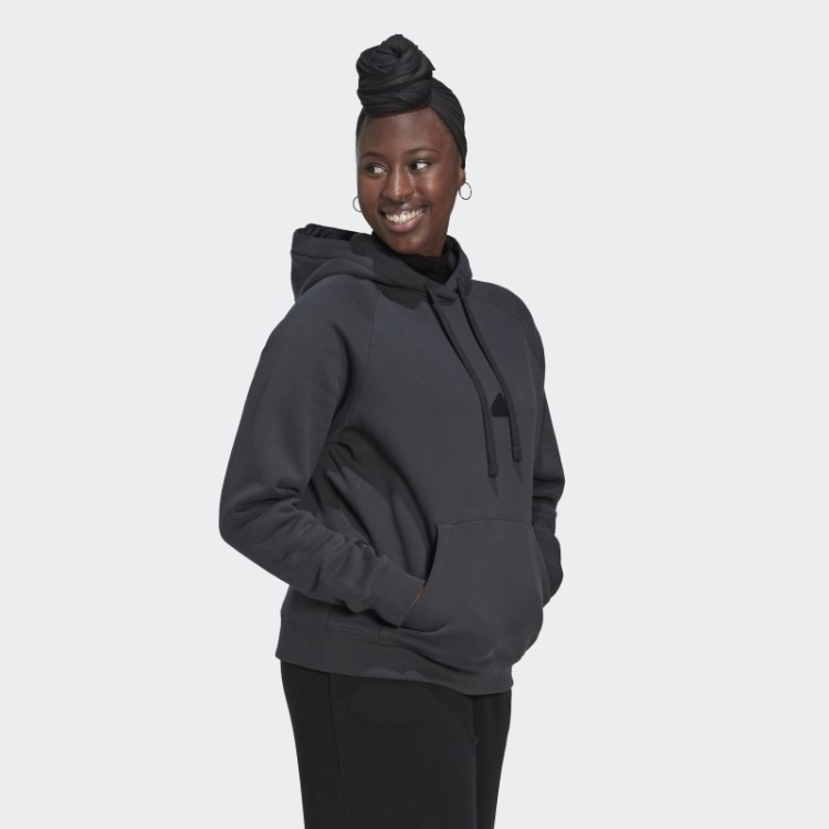 Moletom Oversized Com Capuz De Carbono Adidas