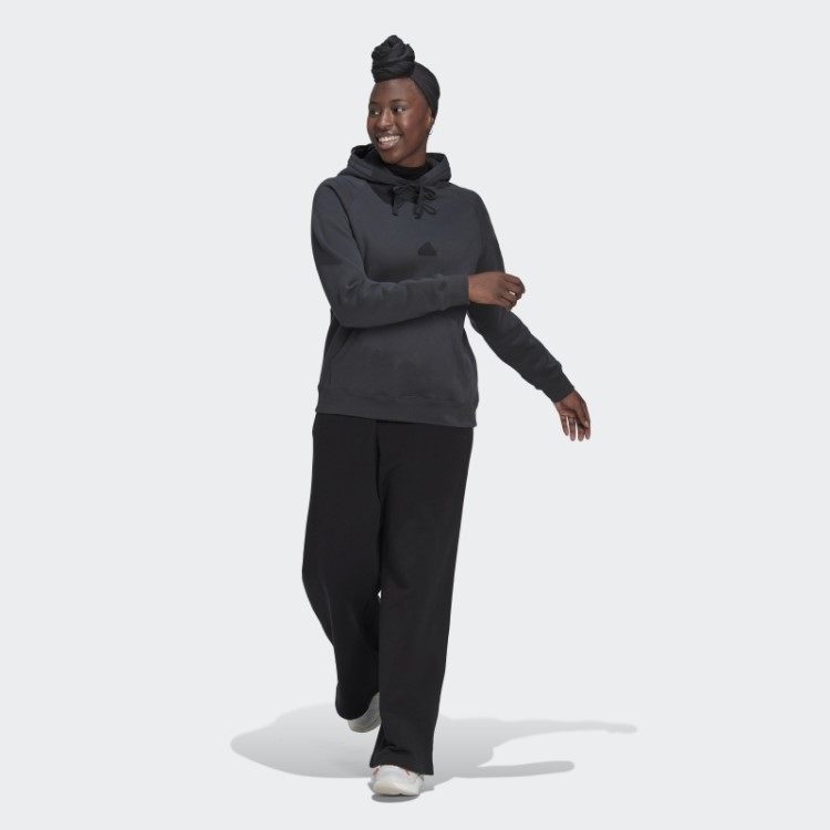 Moletom Oversized Com Capuz Adidas Carbon