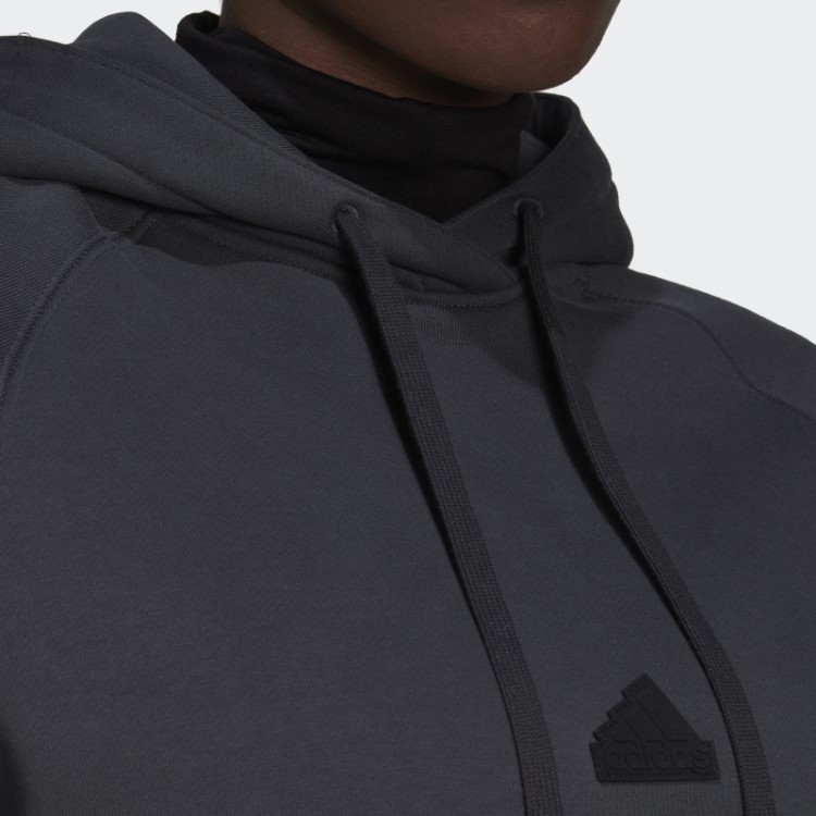 Moletom Oversized Com Capuz Adidas Carbon