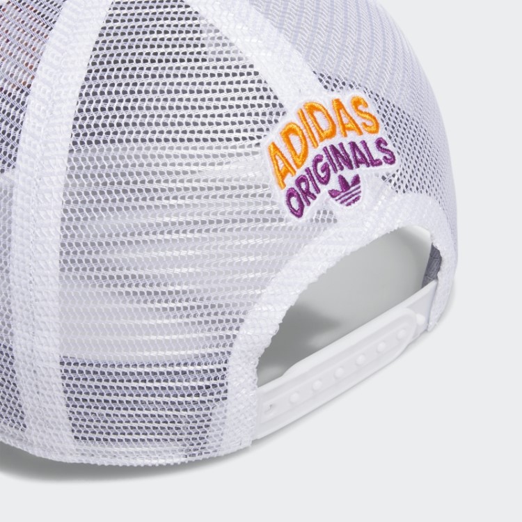 Chapéu De Caminhoneiro Espiral Branco Adidas