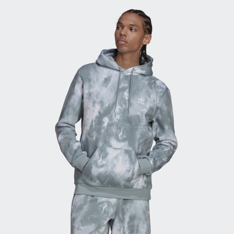 Adidas Moletom Com Capuz Cinza Adicolor Essentials Trefoil