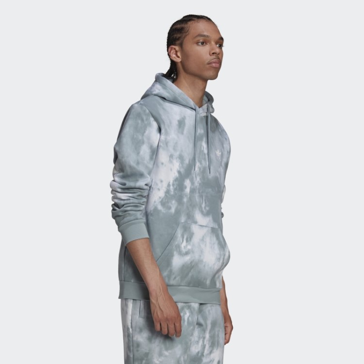Adidas Moletom Com Capuz Cinza Adicolor Essentials Trefoil
