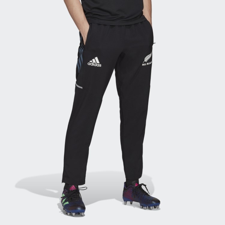 Calças De Apresentação De Rugby All Blacks Adidas Pretas
