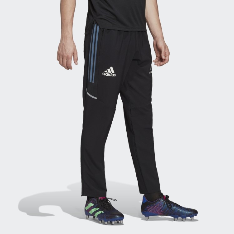 Calças De Apresentação De Rugby All Blacks Adidas Pretas