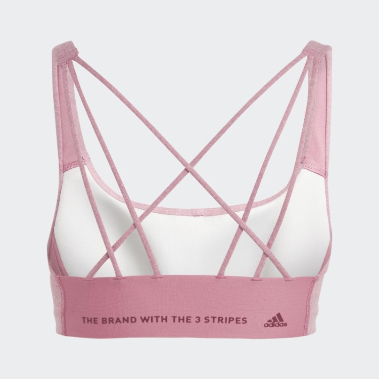 Sutiã De Suporte Médio Rosa Mel Adidas Coreflow