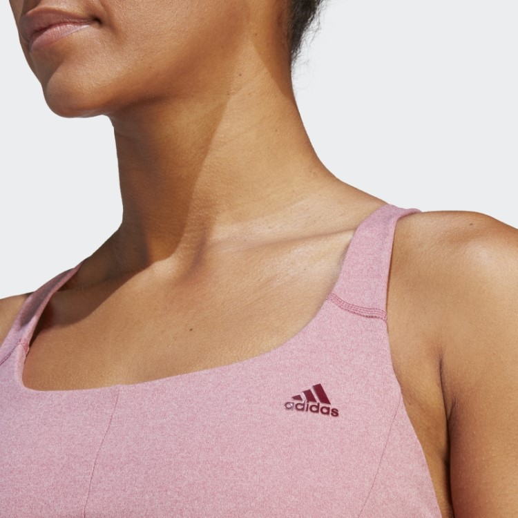 Sutiã De Suporte Médio Rosa Mel Adidas Coreflow