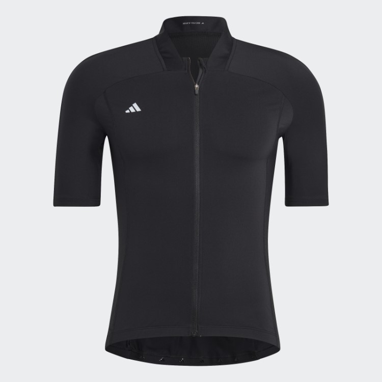 A Camisa De Ciclismo De Manga Curta Preta Adidas