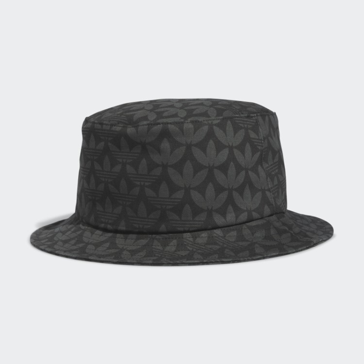 Chapéu Bucket Monograma Adidas Preto Trefoil