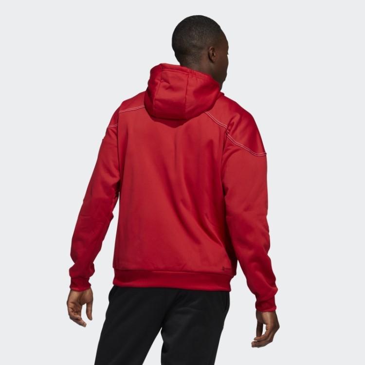 Cornhuskers Stadium Moletom Com Capuz E Zíper Adidas Vermelho