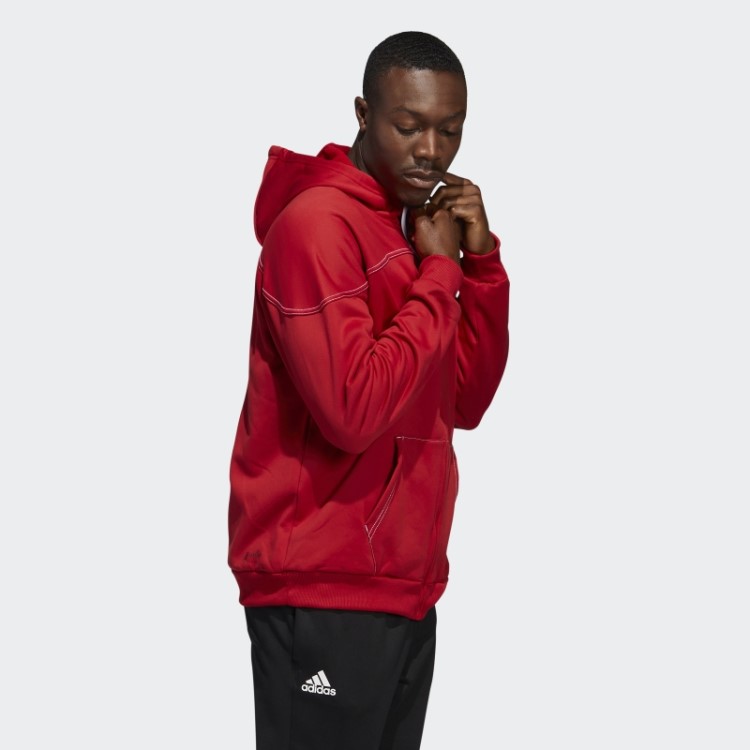 Cornhuskers Stadium Moletom Com Capuz E Zíper Adidas Vermelho