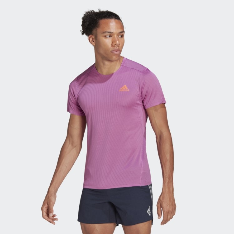 Camiseta Lilás Adizero Speed Adidas