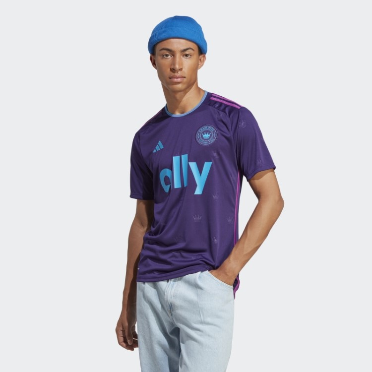 Camisa Roxa Escura Adidas Charlotte Fc 23/24 Away