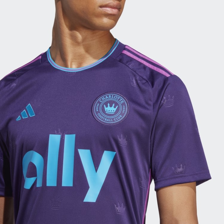 Camisa Roxa Escura Adidas Charlotte Fc 23/24 Away