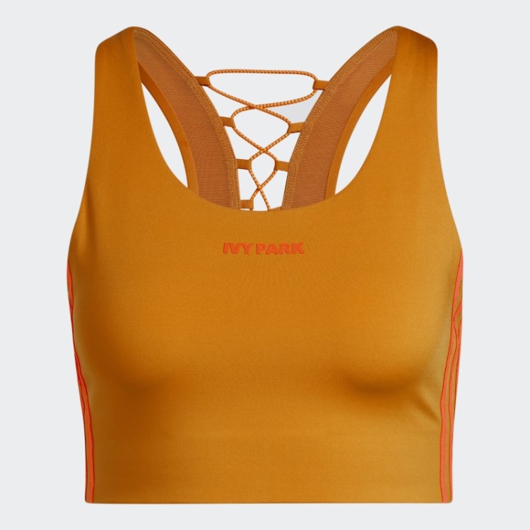 Sutiã Traseiro Com Cadarço Adidas Focus Laranja
