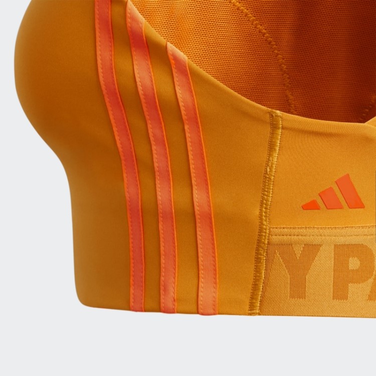 Sutiã Traseiro Com Cadarço Adidas Focus Laranja