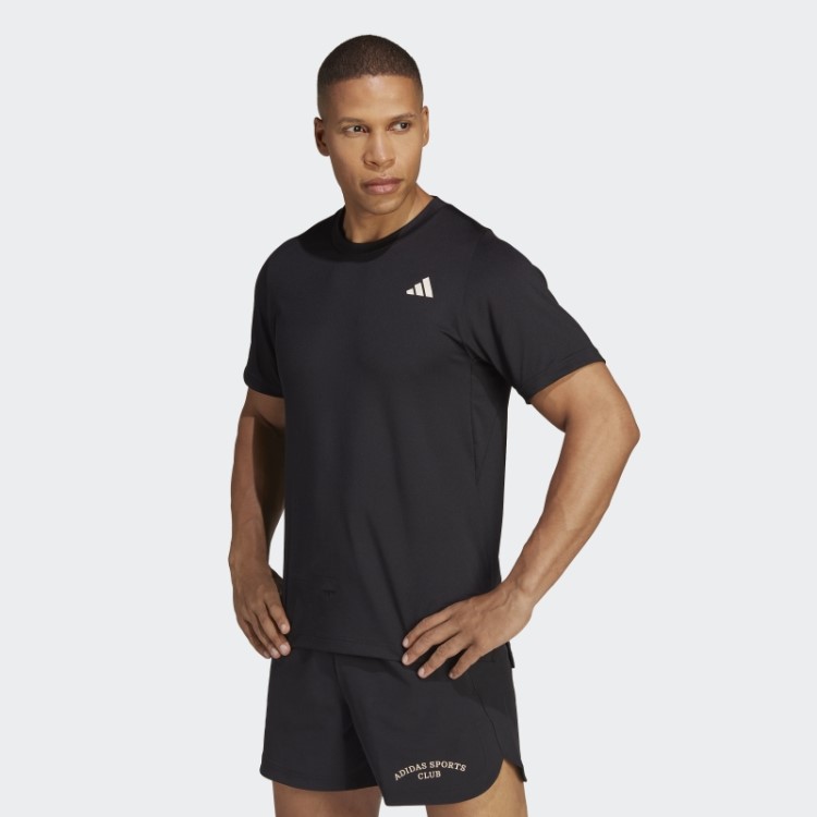 Camiseta Estampada De Clube Esportivo Preta Adidas