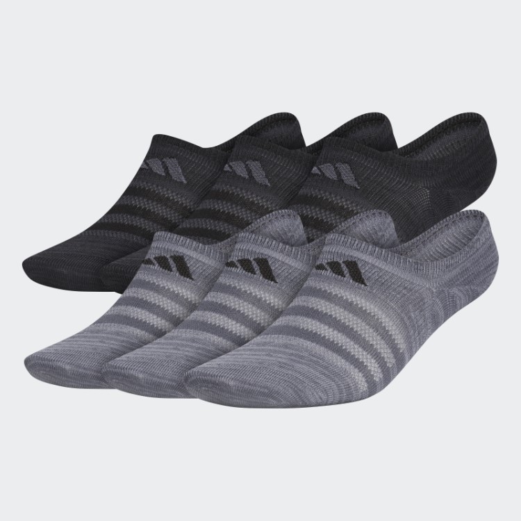 Meias Adidas Superlite Super-no-show 6 Pares Cinza