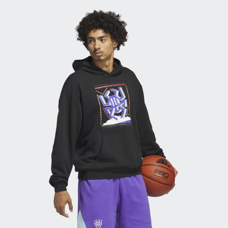 Adidas D.o.n. Moletom Com Capuz Preto De Excelência