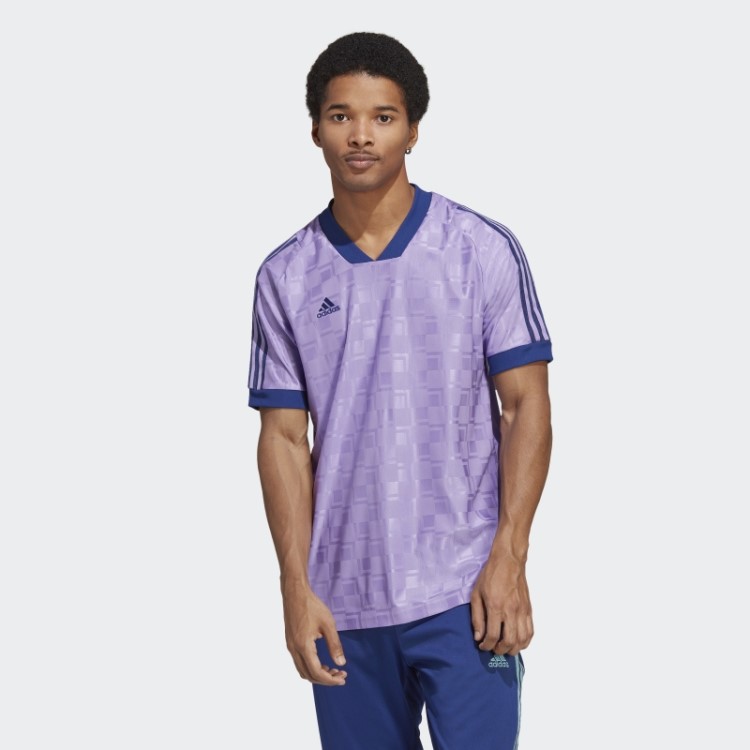 Camisa De Manga Curta Tiro Violeta Adidas