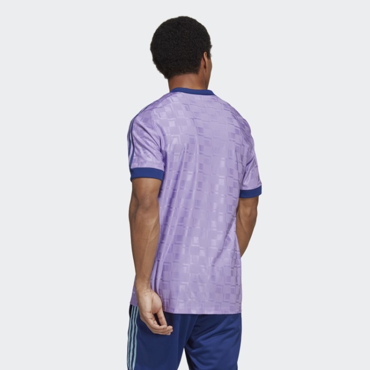 Camisa De Manga Curta Tiro Violeta Adidas