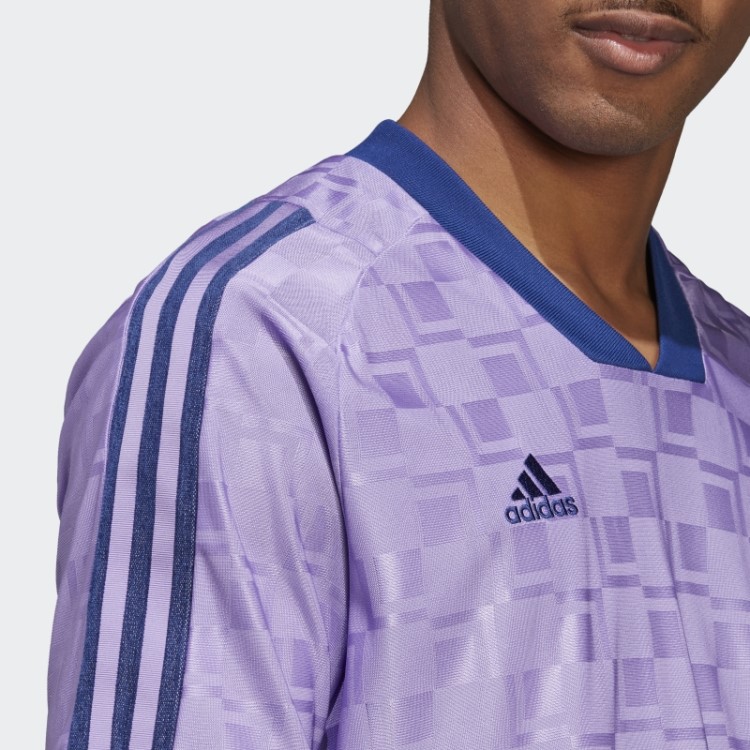 Camisa De Manga Curta Tiro Violeta Adidas