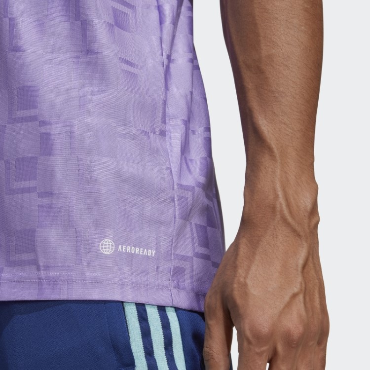 Camisa De Manga Curta Tiro Violeta Adidas