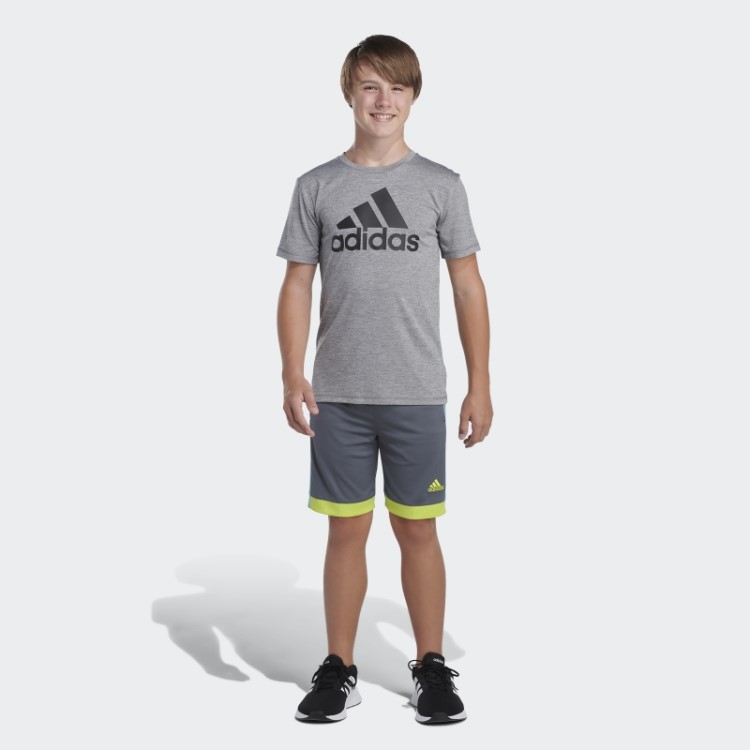 Calção Vencedor Adidas Cinza Verde