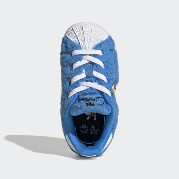 Os Simpsons Marge Superstar Sapatos Adidas Branco