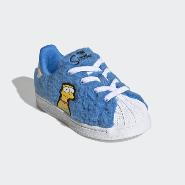Os Simpsons Marge Superstar Sapatos Adidas Branco