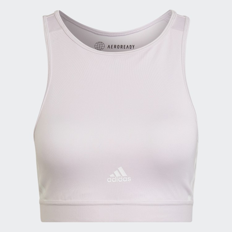 Sutiã Rosa Hyperglam Aeroready Training Leve Para Treino Adidas