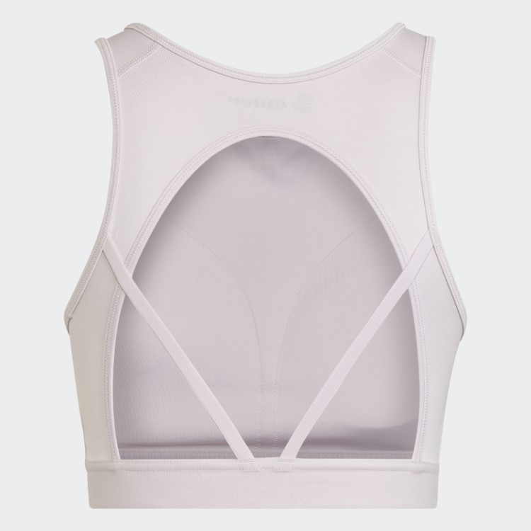 Sutiã Rosa Hyperglam Aeroready Training Leve Para Treino Adidas