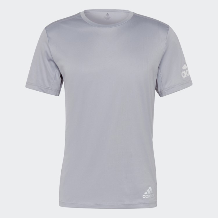 Camiseta Adidas Run It Prateada