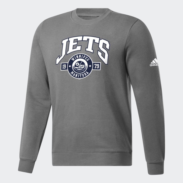Moletom De Lã Cinza Adidas Jets