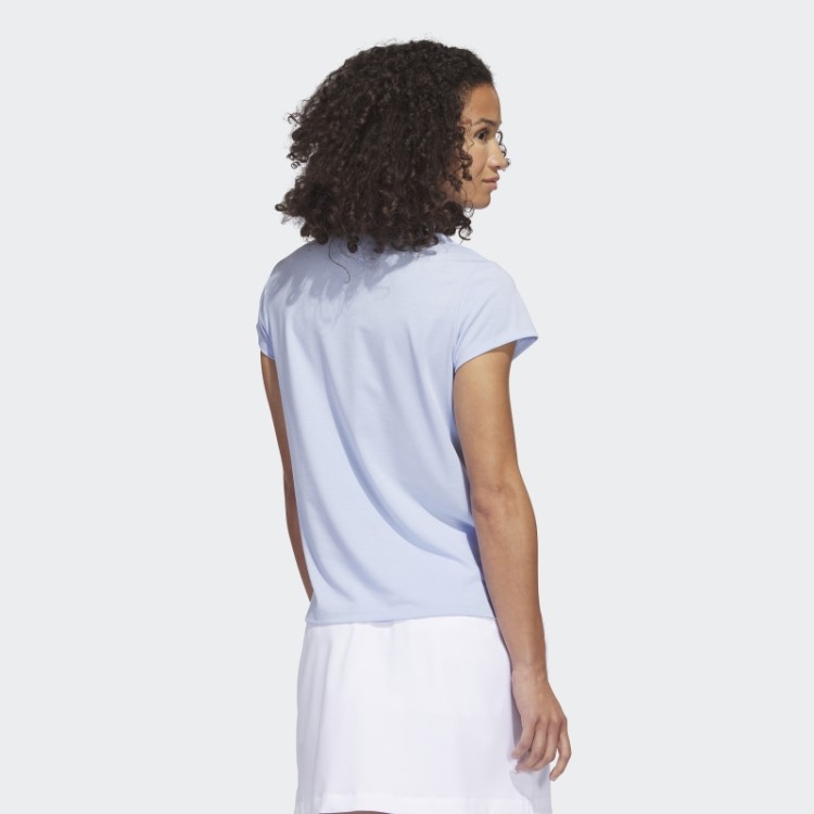 Go-to Camisa Polo Mesclada Adidas Azul Dawn Mel