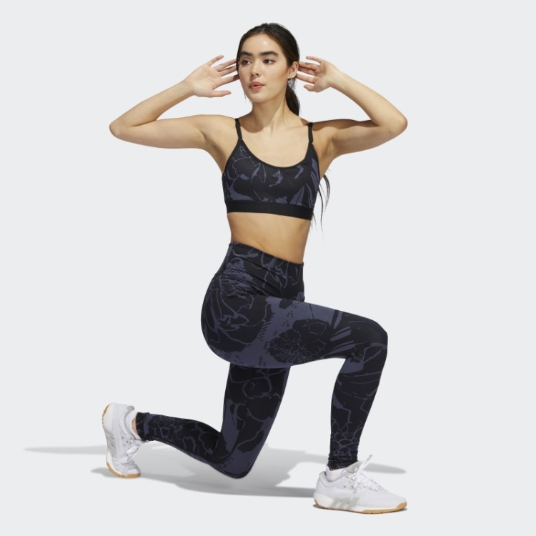 Legging Optime Superher Training 7/8 Azul Marinho Adidas