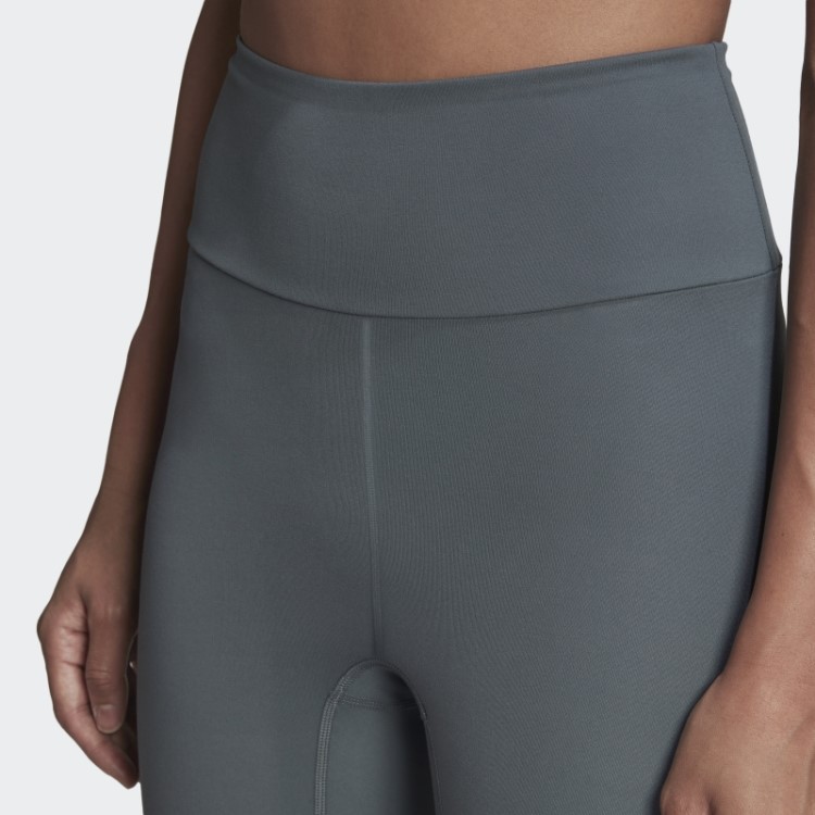 Legging Cintura Alta Essencial Para Ioga Adidas Blue Oxide