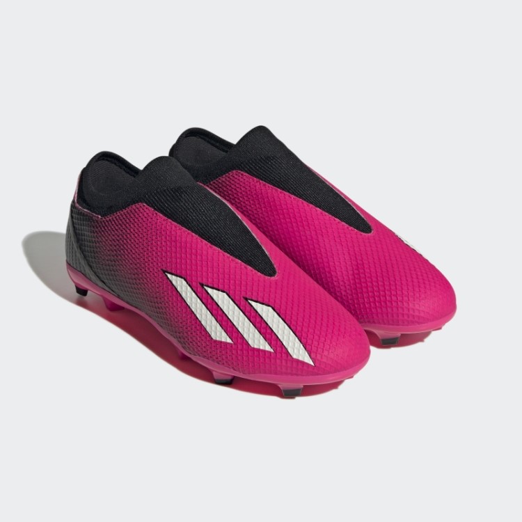 Rosa X Speedportal.3 Chuteiras De Futebol De Campo Firme Sem Cadarço Adidas