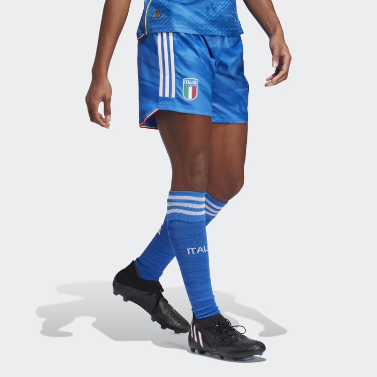 Adidas Italia Time Feminino 23 Home Autêntico Calção Azul