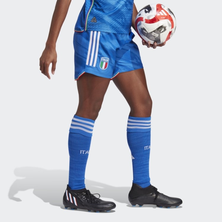 Adidas Italia Time Feminino 23 Home Autêntico Calção Azul