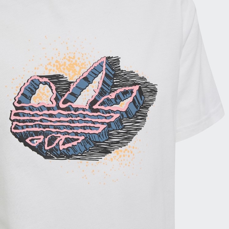 Camiseta Estampada Branca Quente Adidas