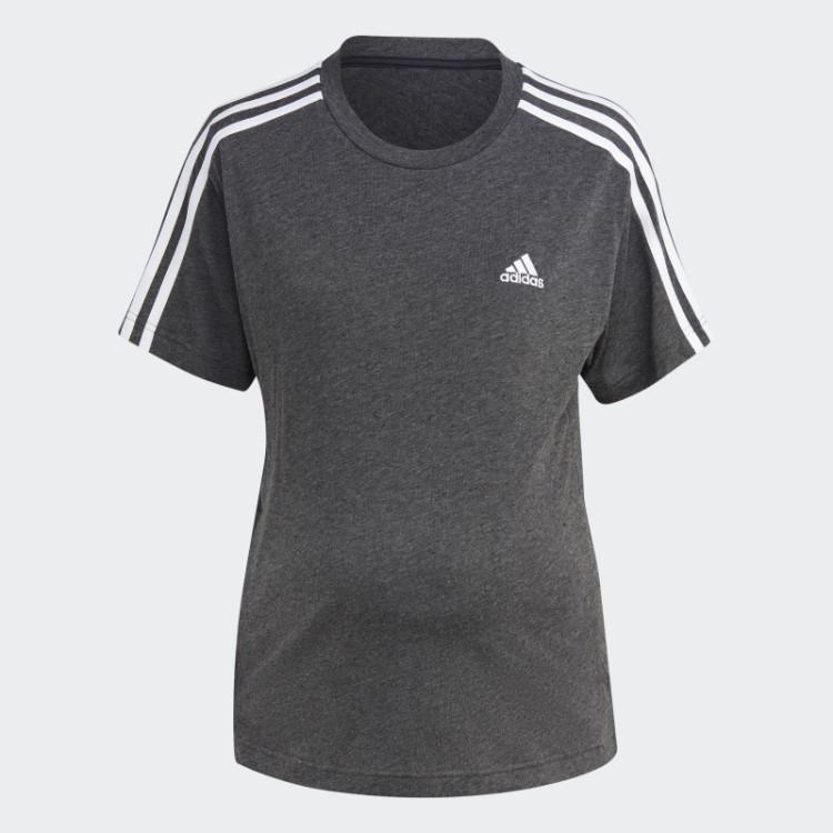 Camiseta Gestante Adidas Preta Melange