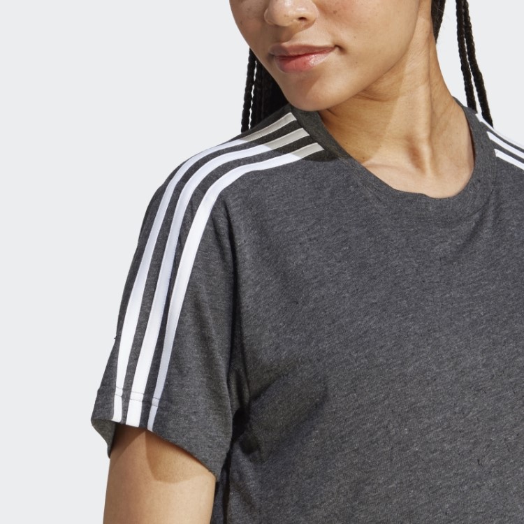Camiseta Gestante Adidas Preta Melange
