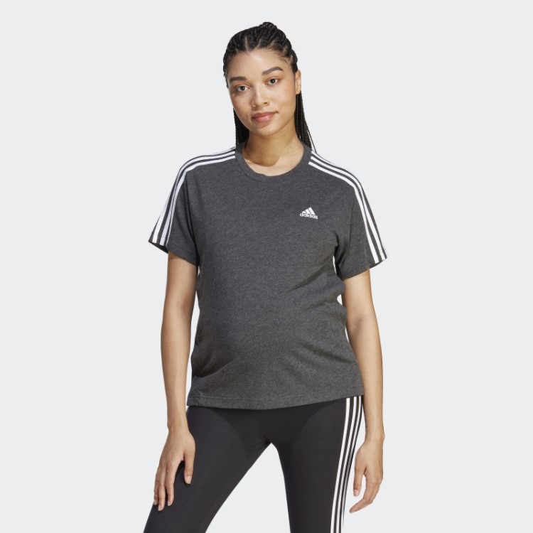 Camiseta Gestante (maternity) Preto Melange Adidas