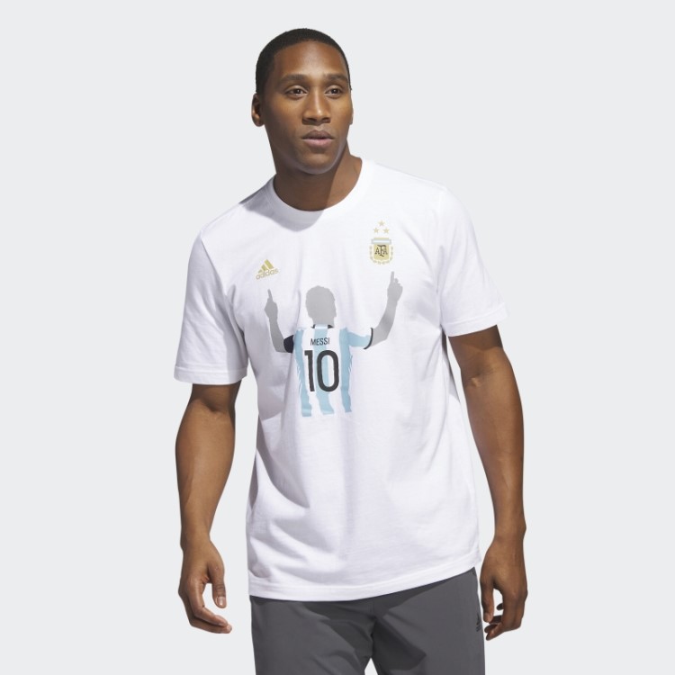 Camiseta Branca Adidas Argentina 2022 Vencedores