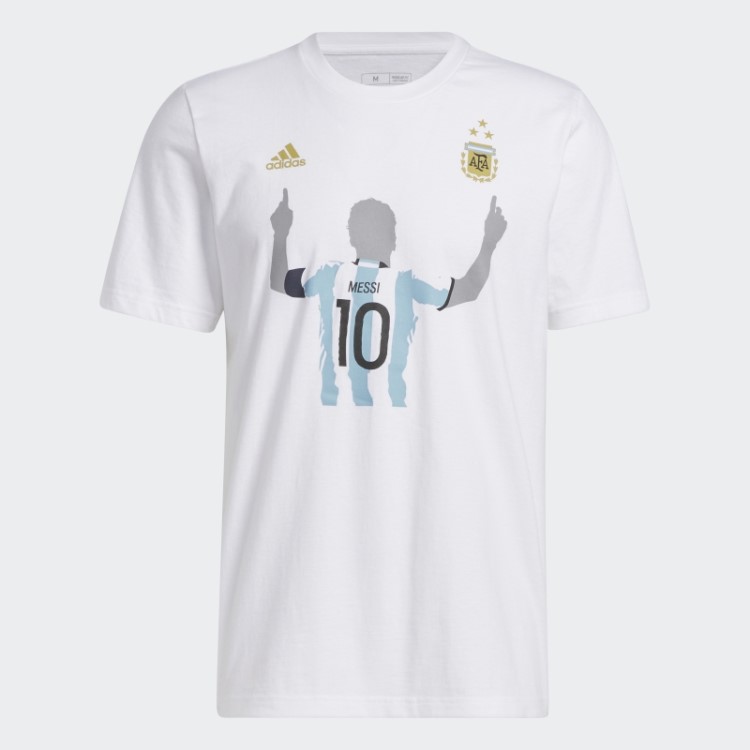 Camiseta Branca Adidas Argentina 2022 Vencedores