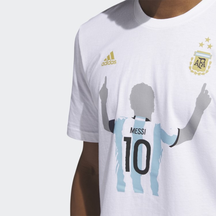 Camiseta Branca Adidas Argentina 2022 Vencedores