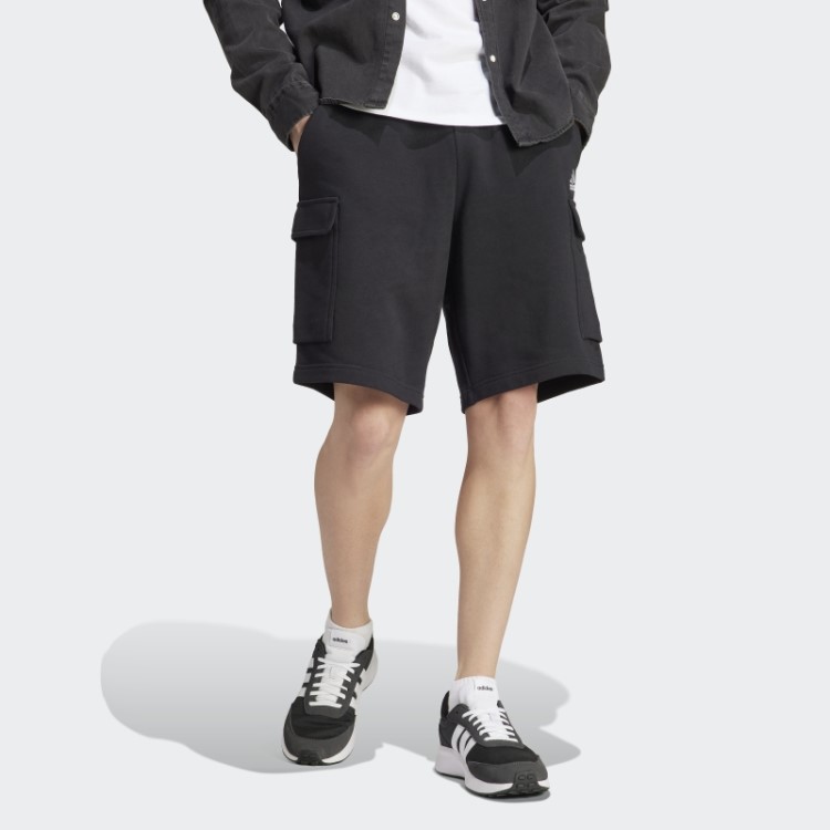 Bermuda Cargo French Terry Black Essentials Adidas