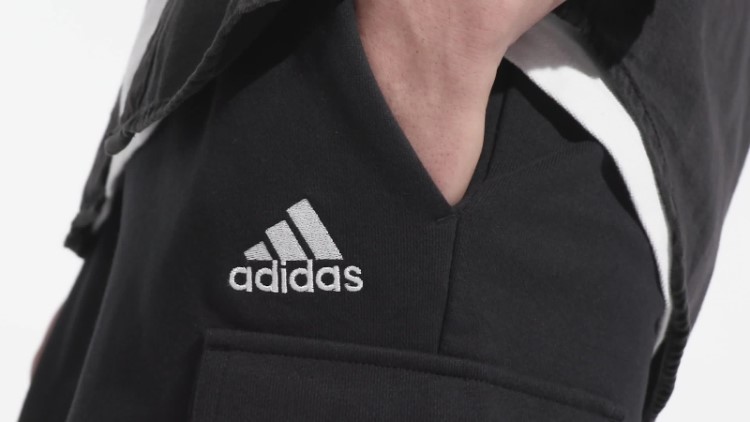 Bermuda Cargo French Terry Black Essentials Adidas