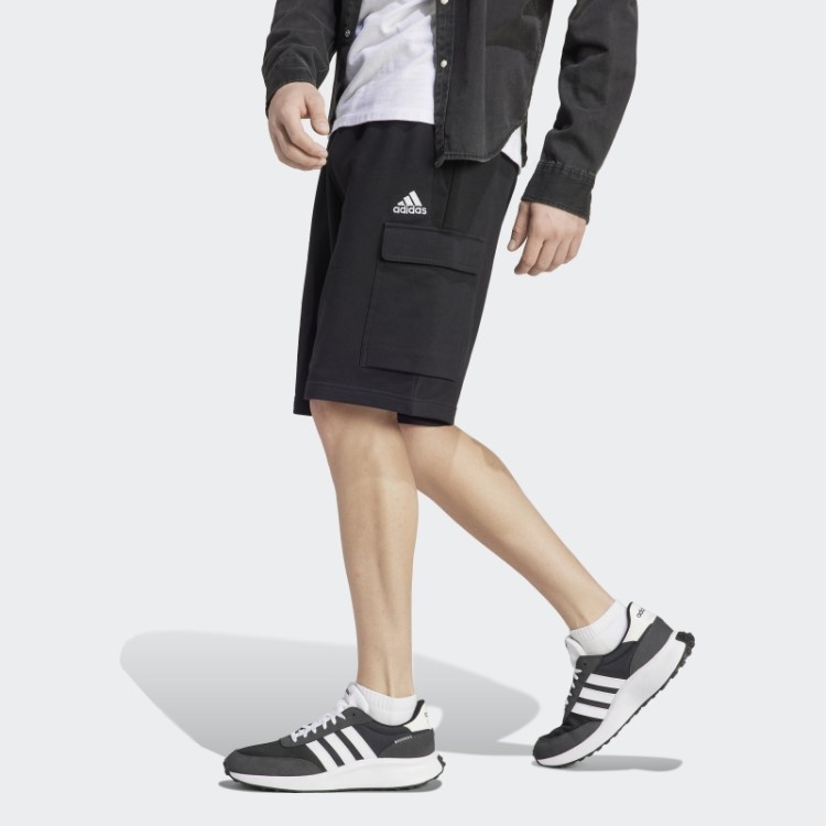 Bermuda Cargo French Terry Black Essentials Adidas