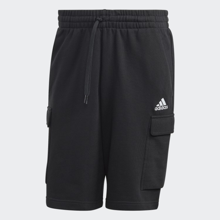Bermuda Cargo French Terry Black Essentials Adidas